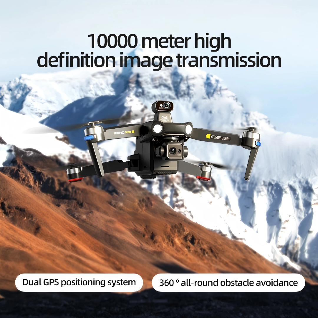 Pro MAX Professional RC Drone 4K Camera, 5.5-Inch Remote Control Screen, Three-Axis Gimbal, Lifting, Laser Obstacle Avoidance, 28-Minute Flight Time