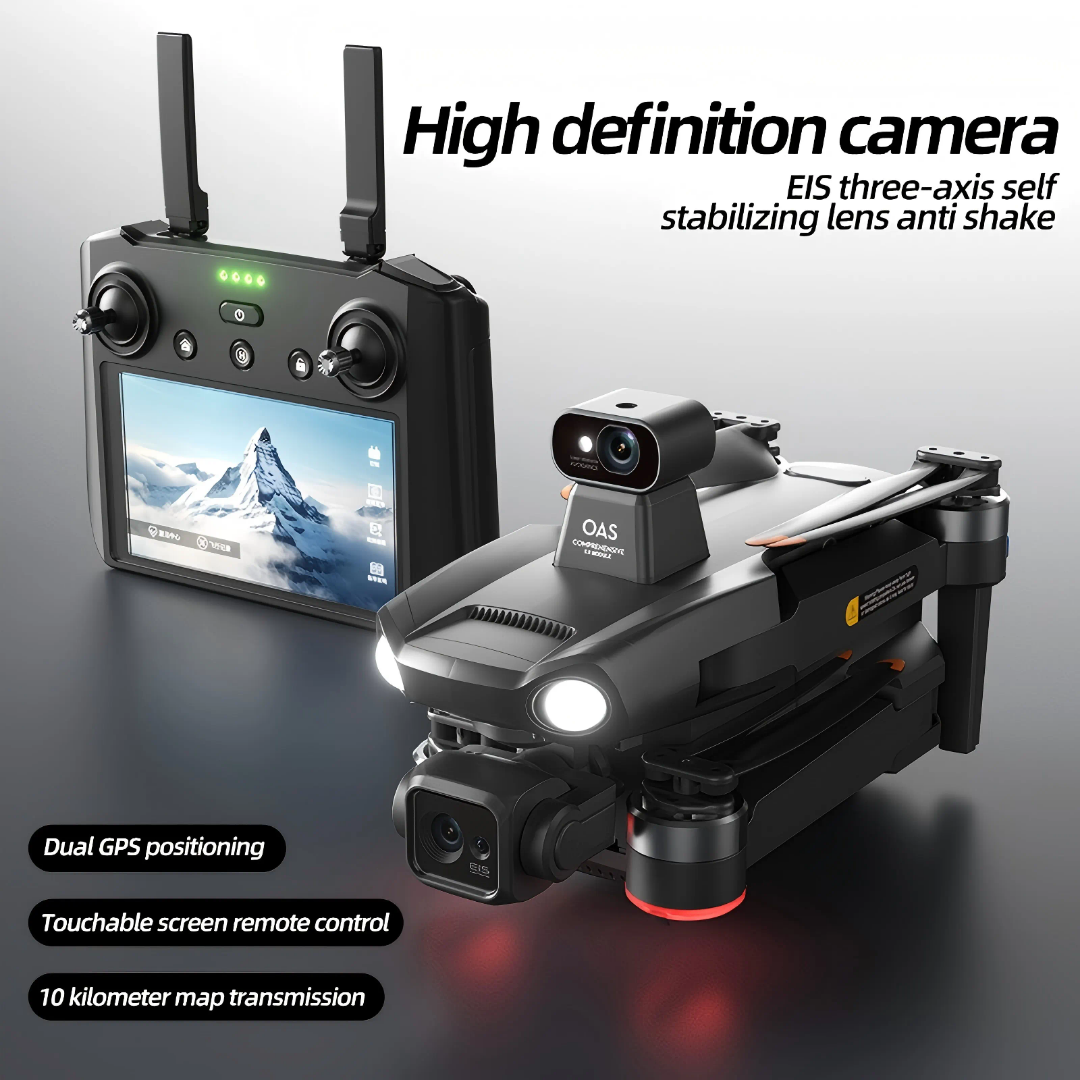 Pro MAX Professional RC Drone 4K Camera, 5.5-Inch Remote Control Screen, Three-Axis Gimbal, Lifting, Laser Obstacle Avoidance, 28-Minute Flight Time