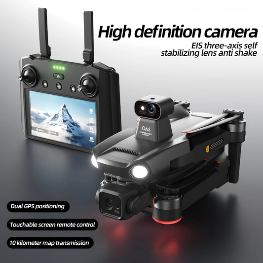 Pro MAX Professional RC Drone 4K Camera, 5.5-Inch Remote Control Screen, Three-Axis Gimbal, Lifting, Laser Obstacle Avoidance, 28-Minute Flight Time